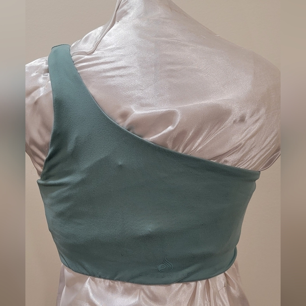 RYDERWEAR SINGLE STRAP TEAL SPORTS BRA (sz Small) - Picture 2 of 4